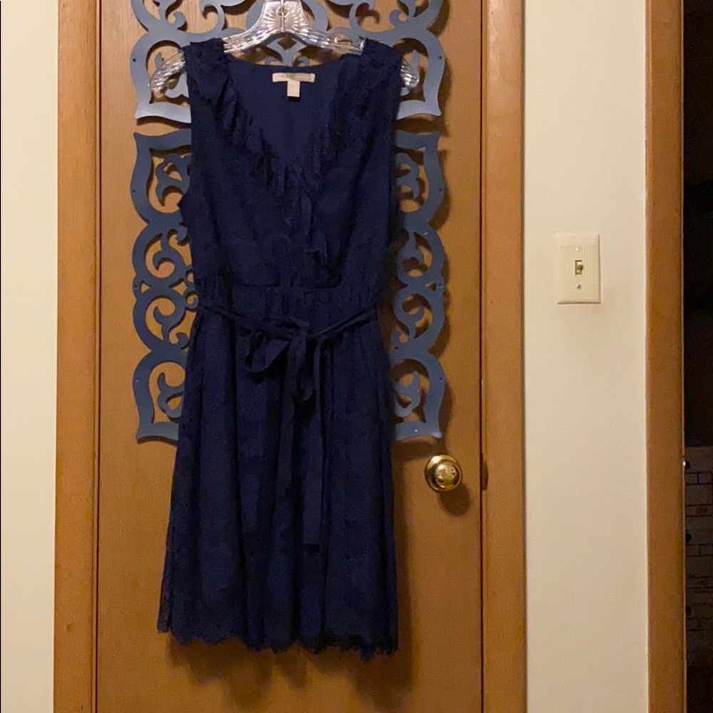 Navy blue lace dress